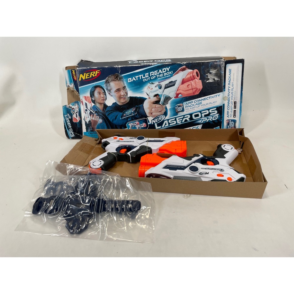 Nerf Laser Ops Pro AlphaPoint 2-Pack Laser Tag Blasters with Armbands E2281